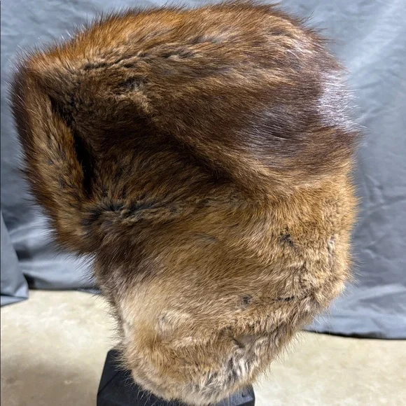 Vintage Made in Canada Prévost Muskrat Fur Trapper Hat - Picture 4 of 10
